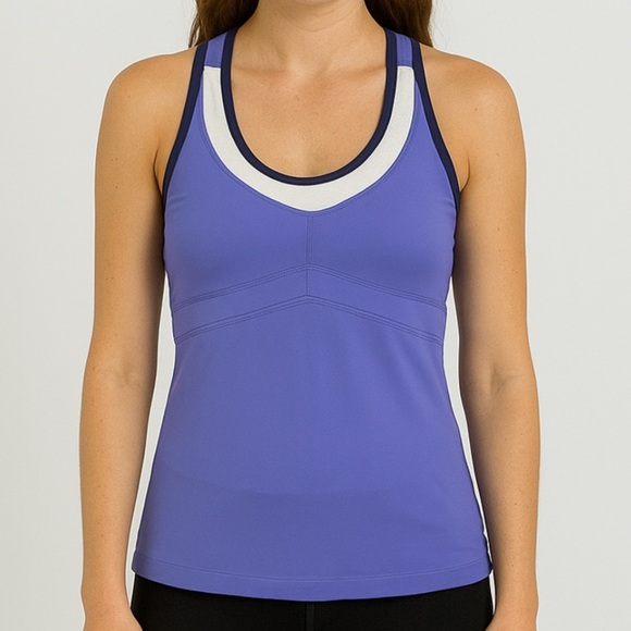 Purple Racerback Athletic Tank Top - Picture 1 of 3